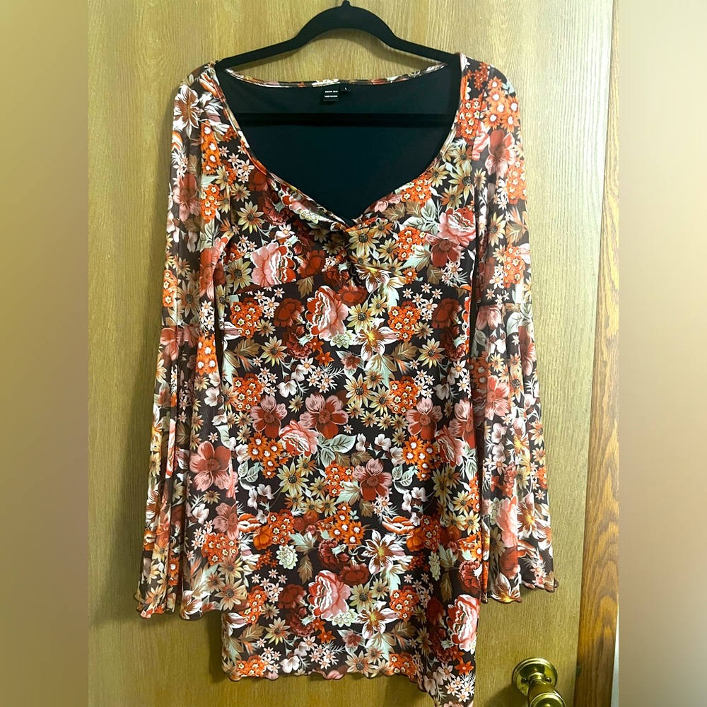 70’s Inspired Bell Sleeve Dress